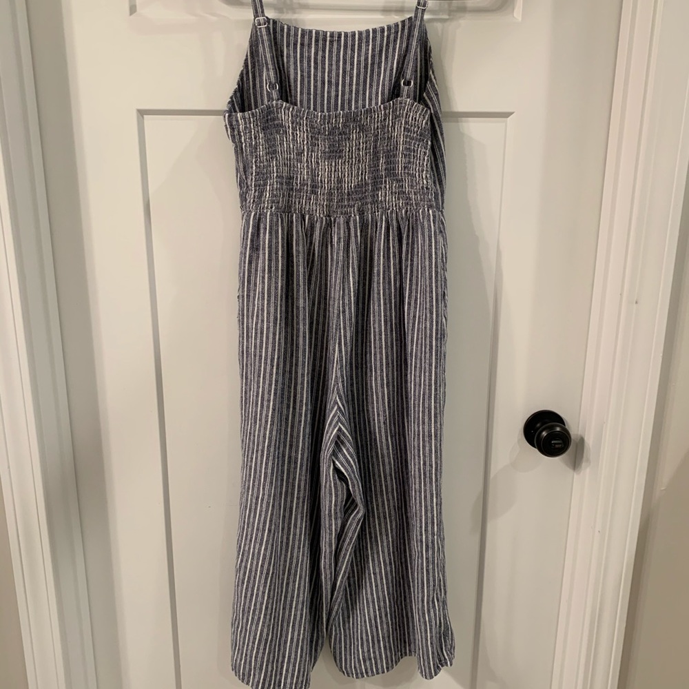 SLEEVELESS LINEN ROMPER - Picture 2 of 3